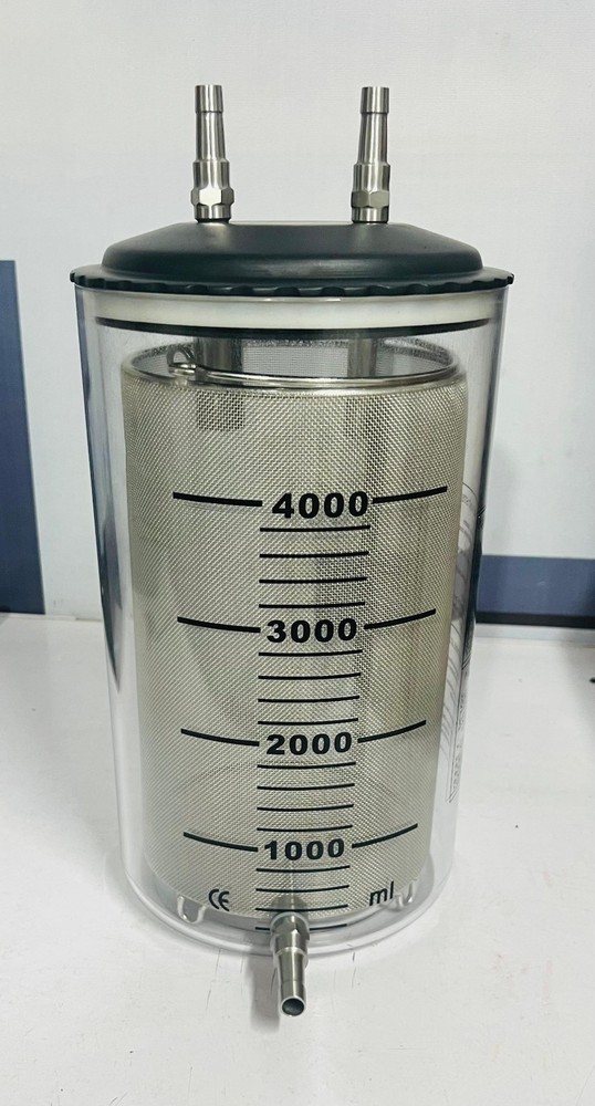 Fat Collection Reusable Canister 4000 ml With Steel Filter
