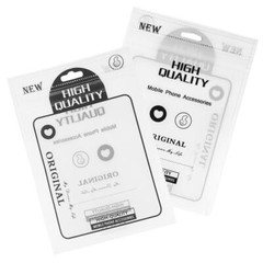 100/200/500 Flat Zipper Seal Lock Bags for Mobile Accessories Repackaging Pouch