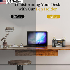 SUPEASY Mesh Desk Organizer, Accessories & Workspace Obsidian Black