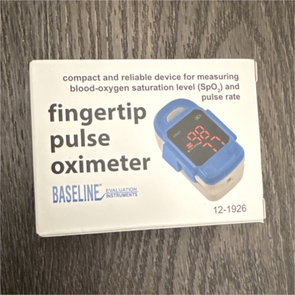 Baseline Fingertip Pulse Oximeter 12-1926 Emergency Medicine Family Monitor