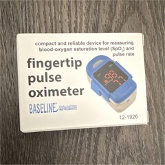 Baseline Fingertip Pulse Oximeter 12-1926 Emergency Medicine Family Monitor