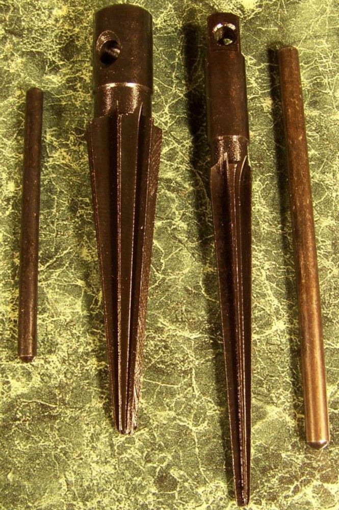 2pc TAPERED REAMER SET Enlarge Holes in steel to 7/8″ Ream File Heat Treated New