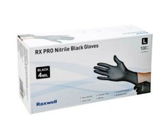 Black Nitrile Disposable Gloves,4 Mil, Powder Free, Latex Free-1000 gloves/case