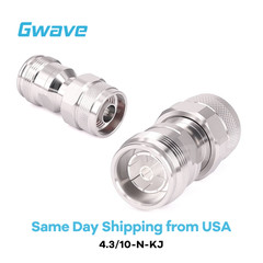 Low PIM 4.3/10 Female to N Male Straight Adapter | DC to 8 GHz