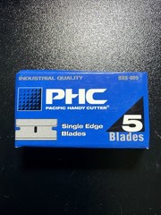 Pacific Handy Cutter single edge blades- small box with 5 ea. blades BRB-009