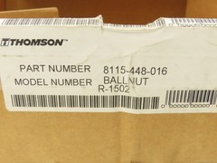 Thomson 8115-448-016 Ball Screw Nut 1.5″x 0.5″ Right Hand Thread R-1502