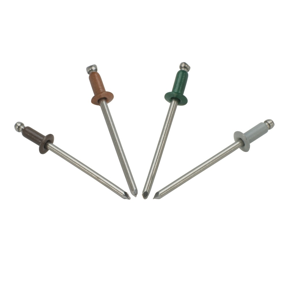 Full Stainless Steel Rivets Painted #43, 1/8″ Diameter x 3/8″ Colored Pop Rivets