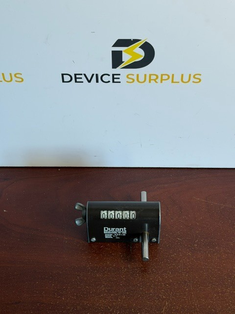 Durant Eaton 5-D-8-1-AC Mechanical Revolution Counter 1:1 Ratio New