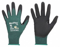 MaxiFlex 34-8743 Micro Foam Nitrile Coated ANSI A2 Cut Resistant Work Gloves 3PR