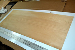 Maple Raw Wood Veneer Sheet 16.5 x 42 inches 1/42nd TONED 45941-37