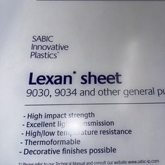 Lexan Polycarbonate (1/4” Clear)