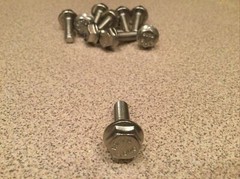 (100) M6 X 1.00 X 20 Stainless Steel DIN 6921 A2 Hex Flange Bolts M6x20mm Flange