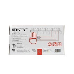 10 Pack Large Vinyl And Nitrile Gloves 1,000 In A Case Powder And Latex Free