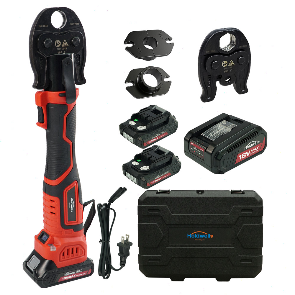 ASTM F1807 18V Electric Pipe Crimping Tool for 1/2″ 3/4″ 1″PEX Pipe Copper Rings