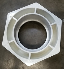 Charlotte PVC 107-12X8 Bushing 12 in Spigot x 8 in Hub PVC DWV LD Flush Bushing