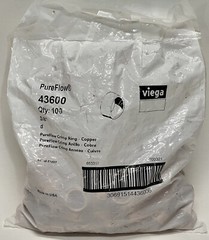 (100) 3/8″ Viega PureFlow 43600 PEX Copper Crimp Rings