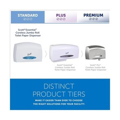 Kimberly-Clark Scott Jumbo Roll (JRT) Coreless Toilet Paper Dispenser (09603)…