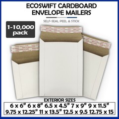 Self Seal Flat Cardboard Mailer Envelopes Photo Shipping Packaging 500 250+more