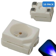 10 x LED PLCC4 1210 3528 Blue SMD LEDs Light Super Ultra Bright Car SMT PLCC-4