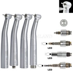 COXO Dental High Speed Fiber Optic Handpiece 6 Holes LED Coupler fit KAV NSK