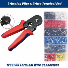 1200 Wire Ferrule Kit Cable End Crimp Terminals Pin Insulated Connectors US NEW