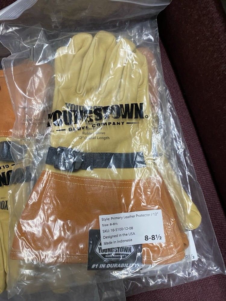 Youngstown Primary Leather Protector Gloves 12” Size 8-8½