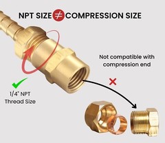 Brass Coupling 1/4″ NPT Female X 1/4″ NPT Female Hex Head Pipe Fitting 10 Pack