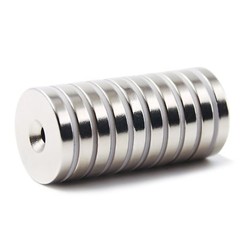 10 50 Strong Countersunk Ring Magnets 3/4″ x1/8 ” Hole 3mm Rare Earth Neodymium