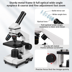 Microscope for 5.9 inches (L) x 3.94 (W) x 10.7 (H), White