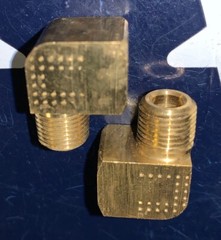 2 X Merit 1/8” Male/Female NPT BRASS STREET ELBOW 1/8” MNPT X 1/8” FNPT 90 Deg