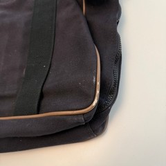 US Postal Service Navy Blue Canvas Briefcase Messenger Bag OS