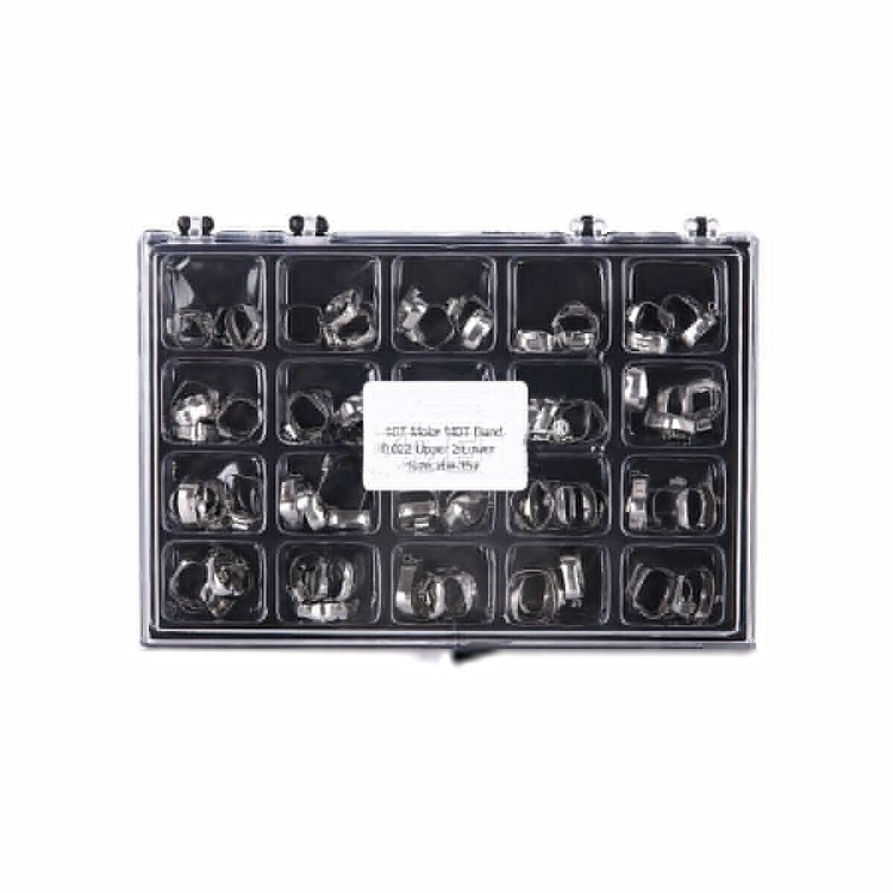 80Pcs Dental Orthodontic Bands with Buccal Tube 1st Molar Roth/MBT 022 16#-35#