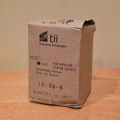 Tii Network Technologies 442 Grounding Module w/ AC Outlet – New Open Box