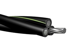250′ Erskine 6-6-6 Triplex Aluminum URD Direct Burial Cable (70 Amp) 600V