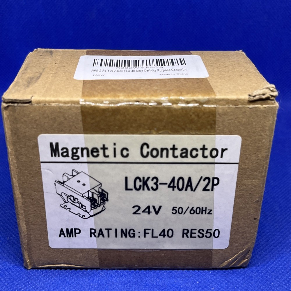 Magnetic Contactor LCK3-40A/2P/24V New Open Box
