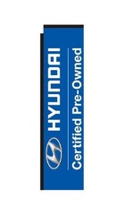 HYUNDAI CERTIFIED CPO 12ft Rectangle Flag FLAG ONLY (5)