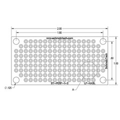 2Pcs Premium 1″ x 2″ PCB Proto Perf Board, LF HASL Perfboard, ST-PERF-1-2