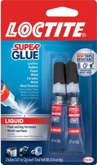 Loctite Super Glue Liquid, Clear, 0.07 Fl Oz Tube, 2 Pack – Superglue for Plasti