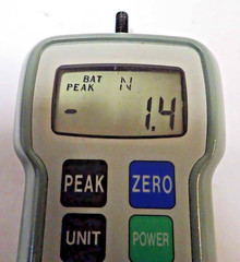 SHIMPO DIGITAL FORCE GAUGE FGE-100 100.0LB / 50.00 KG / 500.0 M