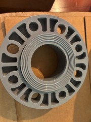 GF Piping Systems CPVC Pipe Fitting, Van-Stone Flange, Schedule 80, Gray, 3″