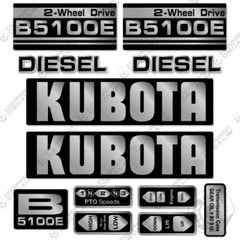 Fits Kubota B5100E Decal Kit Tractor – 7 YEAR OUTDOOR 3M VINYL!