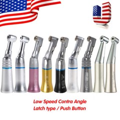 Dental Slow Speed Handpiece Contra Angle 1:1 Fit FG Bur 1.6mm CA2.35MM
