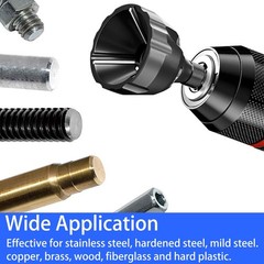 CZS Deburring Tool, HSS Hex Shank 1/4″ – 3/4″ (6mm – 19mm), Black
