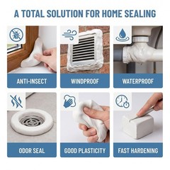 10 Pack Moldable Sealant Clay Fast Drying Mastic Putty Drain Pipe Hole Repair