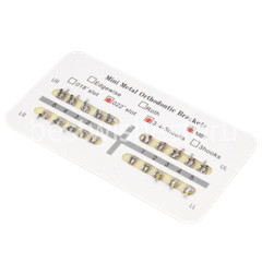 Dental Orthodontic MIM Monoblock Brackets Metal Mini Roth/MBT 0.022/0.018 Hook