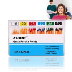 5 X Root Canal Dental Gutta Percha Points Endodontics 15#-40# 120Pcs/Pack