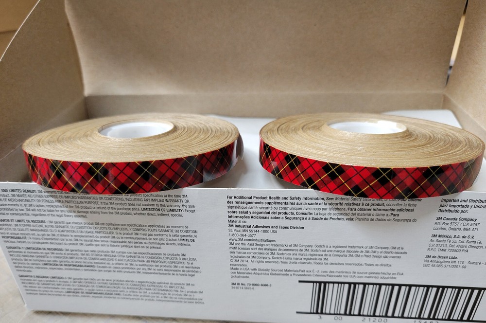 3M Scotch ATG 969 Adhesive Transfer Tape 12 Rolls 1/2″ x 36 yds. 1 carton