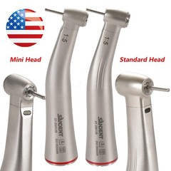 Dental 1:5 LED Mini /Standard Head Contra Angle Fiber Optic Handpiece Fit NSK