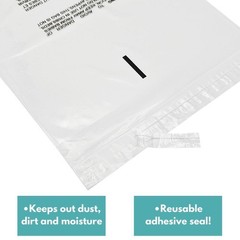 Clear Resealable Poly Bags 1.5 Mil With Suffocation Warning 5″ x 7″ 4000 Pieces
