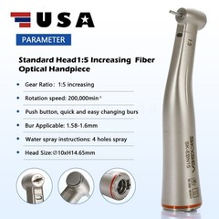 Dental X95L 1:5 Increasing Handpiece LED Fiber Optic Inner Water For NSK OR